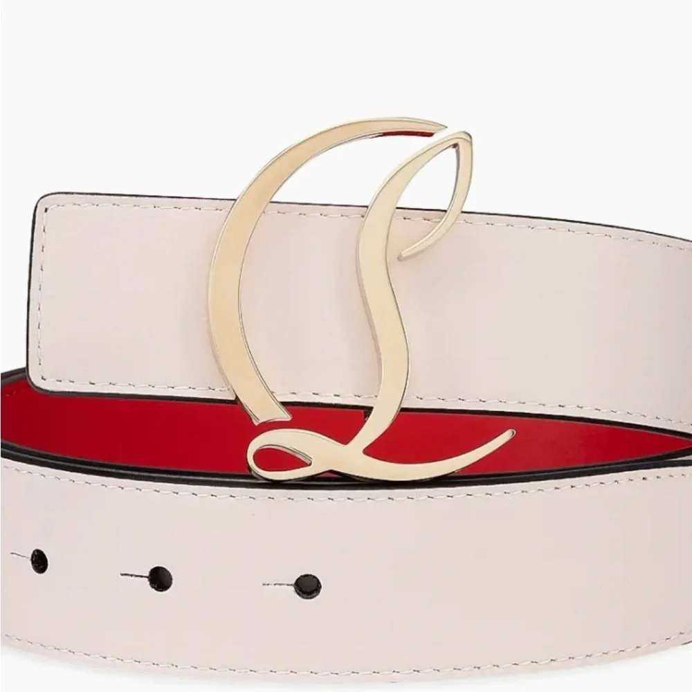 Women's Christian Louboutin CL logo belt size 85 cm/34 inches made in Italy